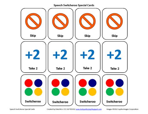 This game is played by matching and then discarding the cards in one's hand till none are left. Testy yet trying: Speech Card Set Activity: Speech ...