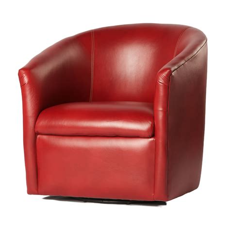 Coaster faux leather swivel barrel back accent chair in. Comfort Pointe Draper Swivel Barrel Chair & Reviews | Wayfair