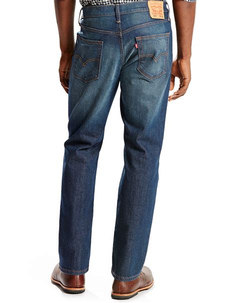 Levis Mens 541 Athletic Taper Stretch Mid Rise Relaxed Fit Tapered