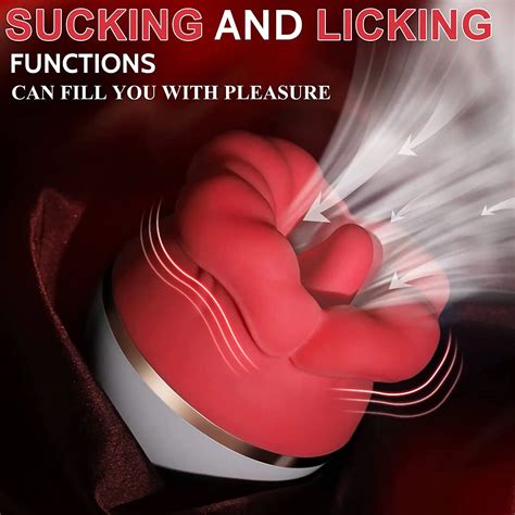 Big Mouth Licking Rose Vibrator With Air Pump Oral Sex Sucking Clitoris Stimulator Breast Sex
