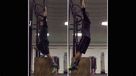 Crossfit Vise Kipping Pull Up Pattern Practice Off A Box And Hanging