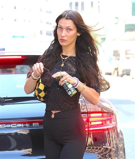 bella hadid looks naturally gorgeous while makeup free in new york city pics big world tale