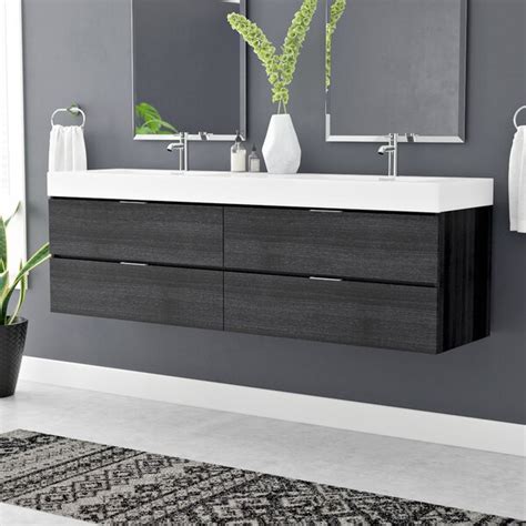 Next page → new releases in bathroom furniture sets. Wade Logan Tenafly 72 Wall Mount Double Bathroom Vanity Set & Reviews | Wayfair