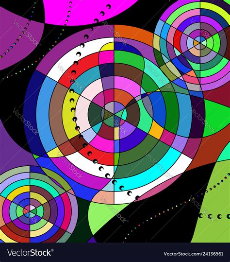 Colored Background Image Of The Abstract Chaos Vector Image