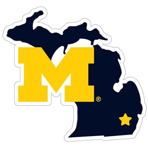Michigan Wolverines Logo Cast D Hitch Cover Michigan Sticker Michigan Wolverines Michigan Decal