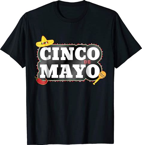 Mens Cinco De Mayo T Shirt 3xl Black Uk