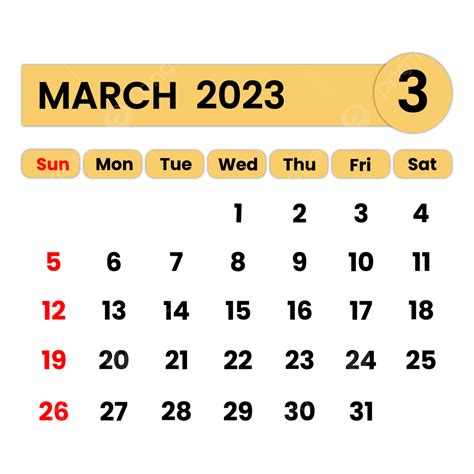 March 2023 Calendar Png Image March Calendar 2023 Wit