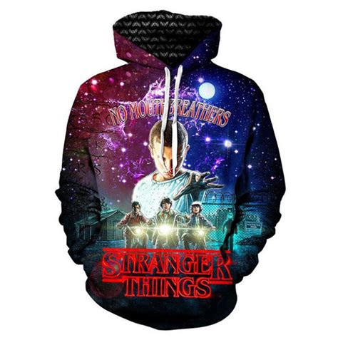 Stranger Things Fashion 3d Print Hooded Hoodie Sweater Sweatshirt