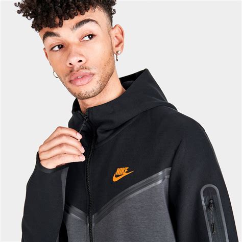 Nike Sportswear Tech Fleece Hoodie Windrunner Zip Up Sweatshirt Black