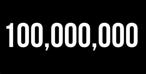 The Hundred Million Dollar Milestone
