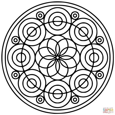 Circle Mandala Coloring Page Free Printable Coloring Pages