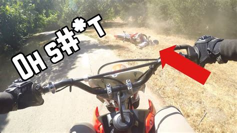 Kid Crashes His Dirt Bike Honda Crf 100f Youtube