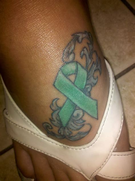 Organ Donation Ribbon Tattoo