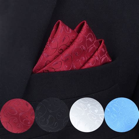 Styles Fashion Men S Pocket Square Western Style Floral Handkerchief