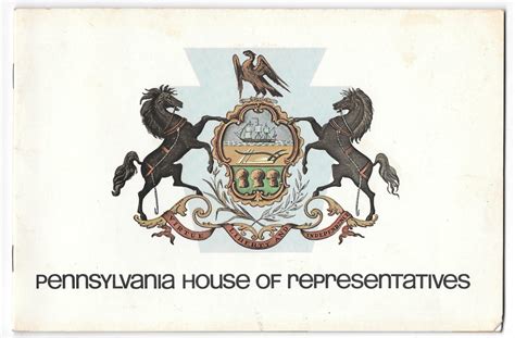 Pennsylvania State House Of Representatives 1979 Souvenir Booklet Rybak