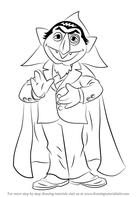 Sesame Street The Count Coloring Page