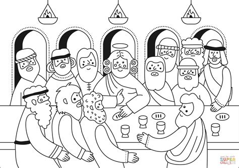 Free Printable Last Supper Coloring Pages Free Printable Templates