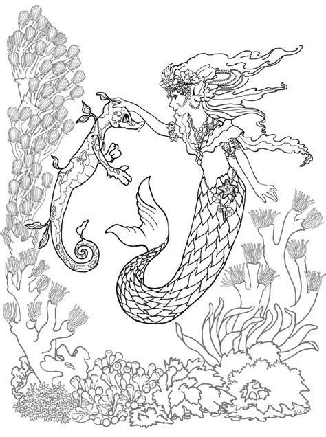 The a for ant coloring page also available in pdf file. Mermaid Coloring Pages for Adults - Best Coloring Pages ...
