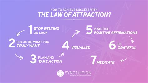 7 Ways To Achieve Success With The Law Of Attraction Synctuition
