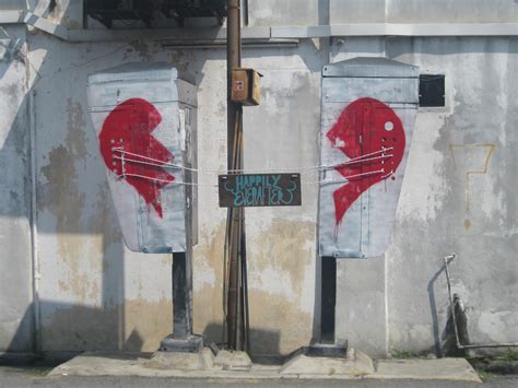 Restored buildings, construction sites, tourists wondering the streets, live music, streets crowded with people! ♥ Penang Street Art/ Mural Painting (by Ernest Zacharevic ...