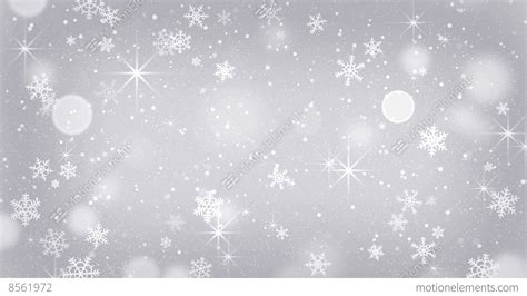 Silver Snowflakes And Stars Falling Seamless Loop 4k 4096x2304 Stock