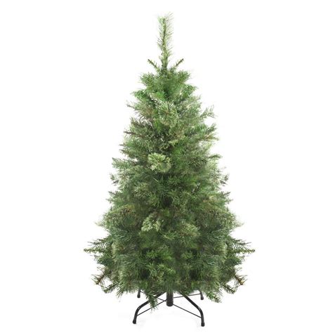 4 Ft Unlit Artificial Christmas Tree Mixed Pine Medium