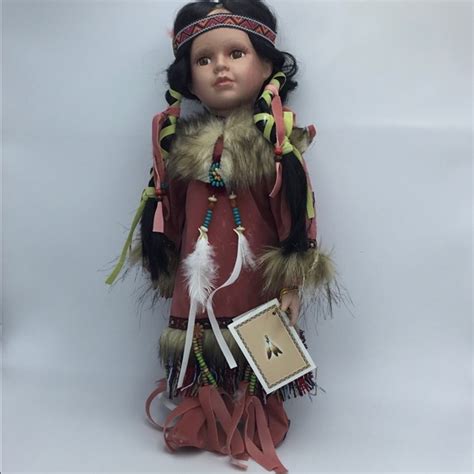 Kinnex International Inc Other Native American Porcelain Doll Poshmark