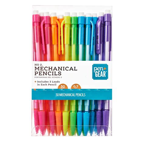 Pengear Mechanical Pencils Assorted Colors 50 Count