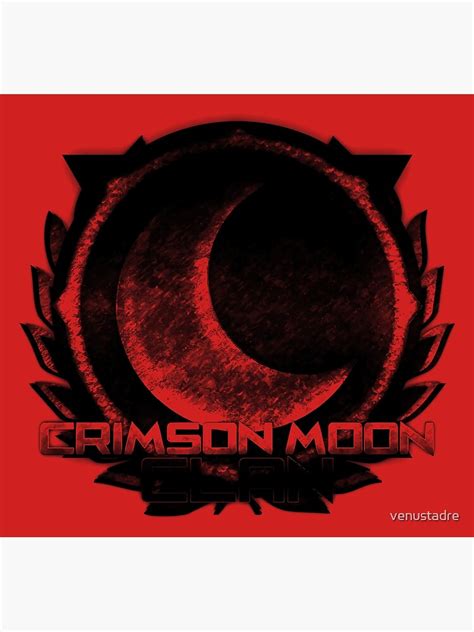 Crimson Moon Clan Art Print For Sale By Venustadre Redbubble