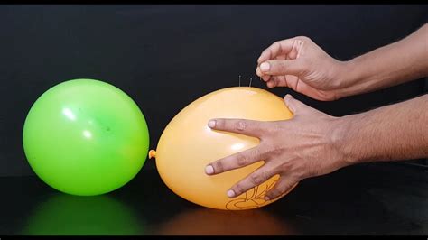Balloon Experiment With Pin For Students Youtube