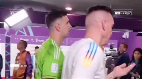 Aguero Consoles Sad Luka Modric In The Tunnel After His Last Ever World Cup Game By Lionel