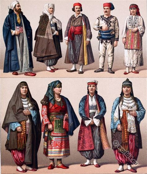Historical Turkish Male And Female Costumes Costumes Female