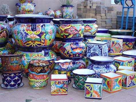 Mexican hand crafted talavera ceramic pots. Mexican Talavera Pottery to Decorate Home | Talavera ...