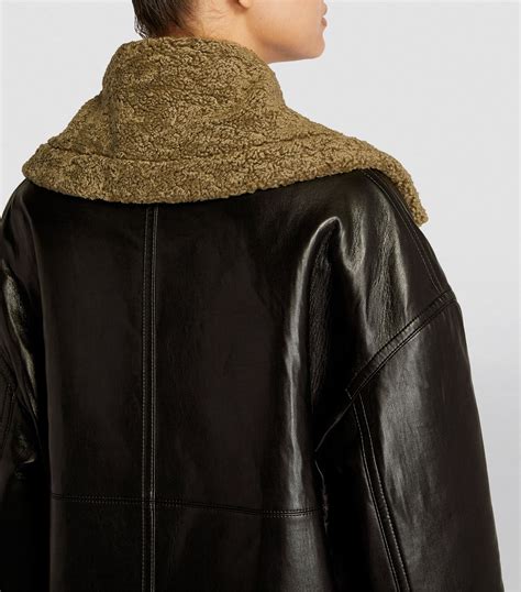 Nanushka Faux Leather Verona Jacket Harrods Us
