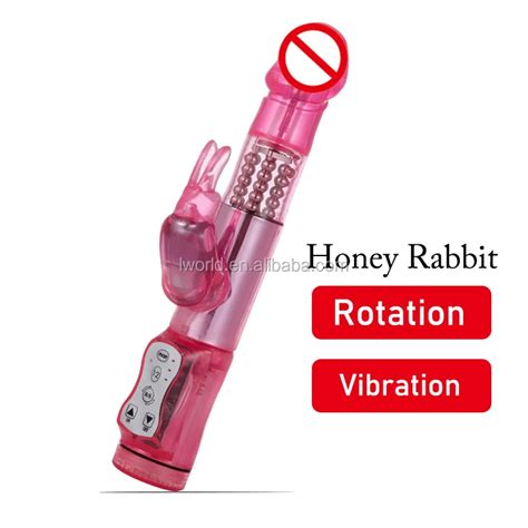 Powerful Realistic Rabbit Vibrator With Rotation 12modes Battery Honey