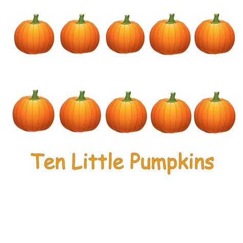 Ten Little Pumpkins Emergent Reader Free Printable Popular And Plays