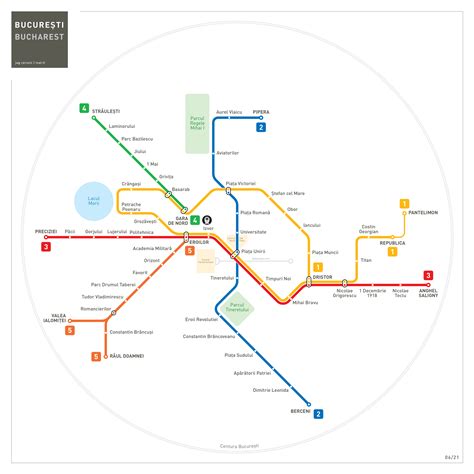 Bucharest Metro Map Inat