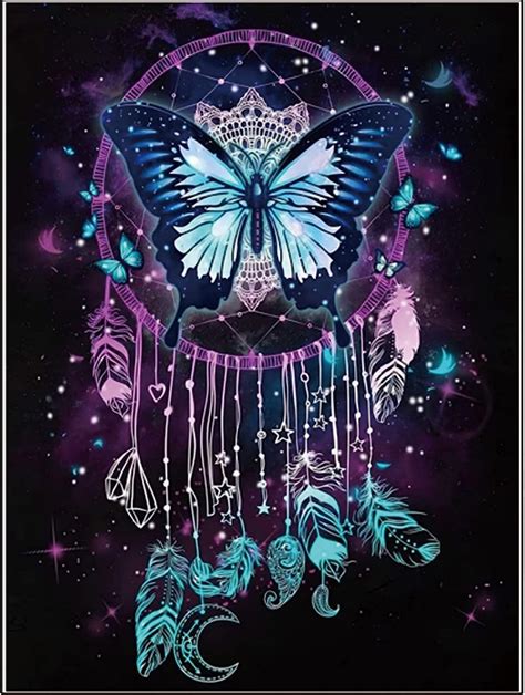 Fantasy Dream Catcher Diamond Painting Kits For Adults Butterfly 5d