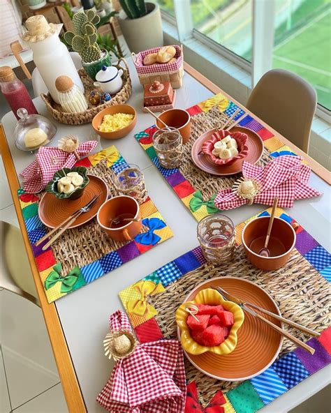 Festa Junina Mesa Decorada