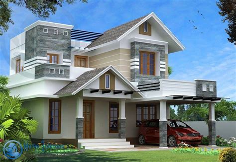 Modern Kerala Style House Design With 4 Bhk