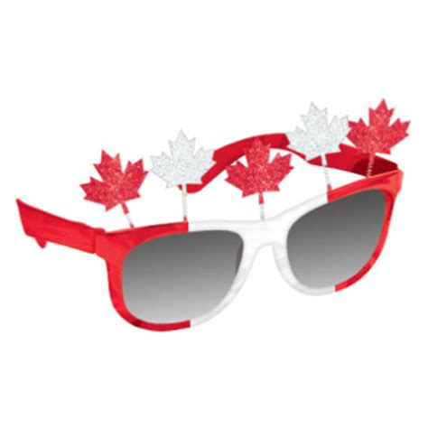 Partymart Canada Day Maple Leaf Glasses