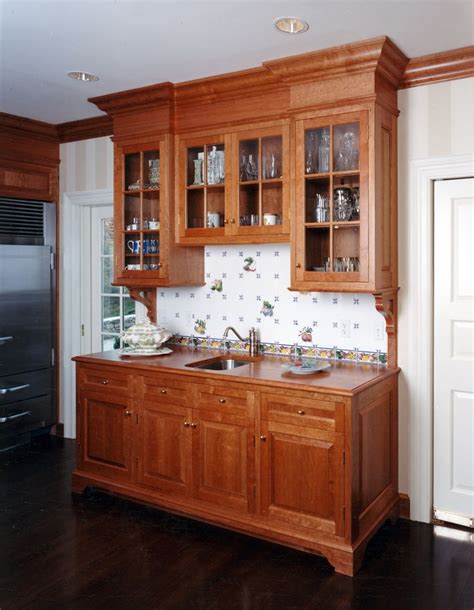 Custom Made Butlers Pantry Cabinet Cherry Kitchen By Culin And Colella