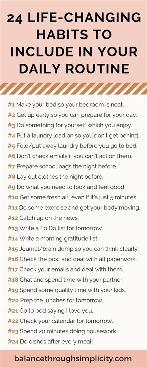 24 Simple Daily Habits To Make Life Easier Life Changing Habits Self