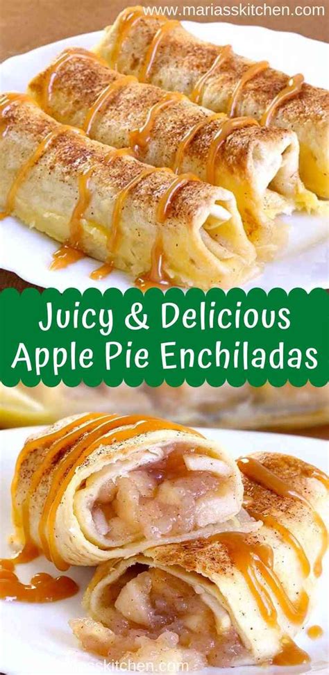 Easy Apple Pie Enchiladas Recipe Maria S Kitchen Apple Pie Filling Recipes Apple Pie Recipe