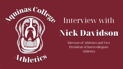 Exclusive Interview With Director Of Athletics Nick Davidson The Saint