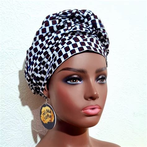 African Print Headwrap Check Ankara Joy The Joy Of Ankara Fabrics