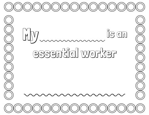 You can also share the original post on facebook and on our other social media. Essential Workers coloring page | Miss Alyssa's
