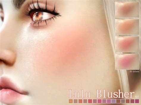 Pralinesims Lulu Blusher N17 Blusher Sims Sims 4 Cc Makeup