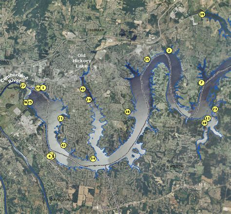 Localwaters Tennessee River Maps Boat Ramps Access Points