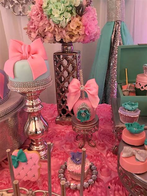 Teal And Pink Modern Chic Baby Shower - Baby Shower Ideas - Themes - Games